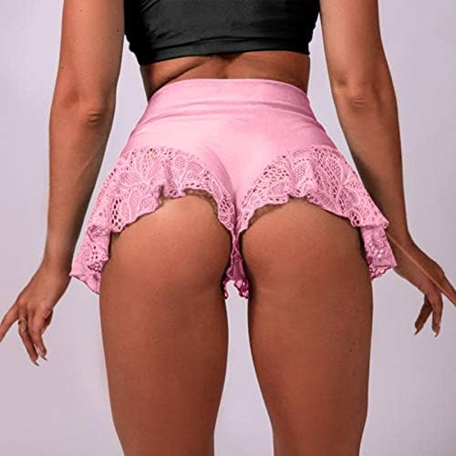 Mini shorts de cintura alta sexy para mulheres curtas de dança de pólo com calça quente shorts apertados lingerie lingerie de malha fluida