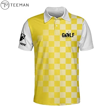 TEEMAN CHISTER PATRIOICO PATRIOTO PATRIOTO para homens, camisas de golfe de bandeira americana para homens, camisa de golfe engraçada Polo de manga curta