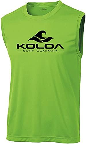 KOLOA Surf Classic Wave Logo umidade Wicking T-shirts sem mangas. Tamanhos: XS-4XL