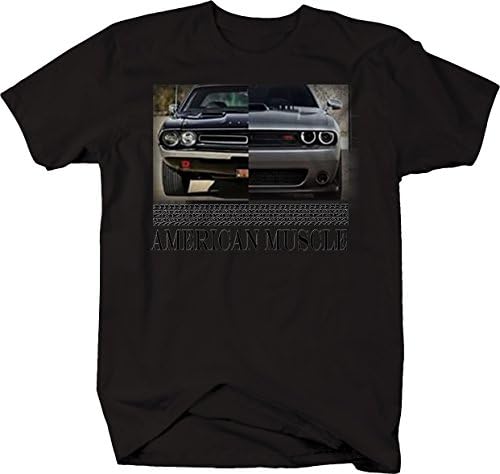 American Muscle Hotrod Challenger Modern & Classic Racing camiseta para homens