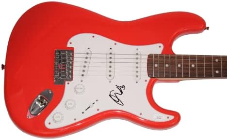 Orianthi Panagaris assinou autógrafo em tamanho real Red Fender Stratocaster GUITAR