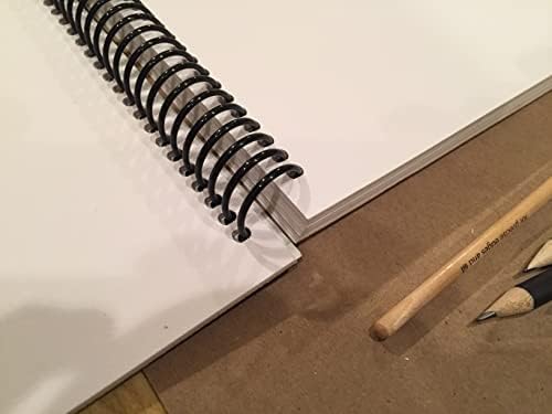 Design Ideação Rápula rápida Livro: caderno de desenho de papel multimídia para lápis, tinta, marcador e carvão. Ótimo para arte, design e educação. Ideal para desenho rápido. Feito nos Estados Unidos.