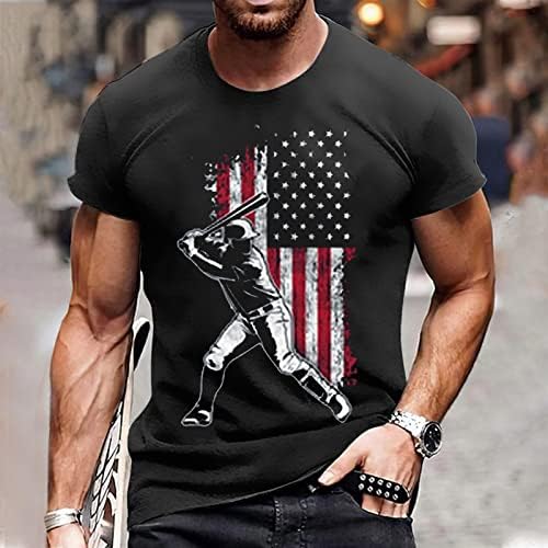 Camiseta masculina beisebol pai letra de camisa impressa casual casual hip hop t-shirt de manga curta, tampa de manga curta