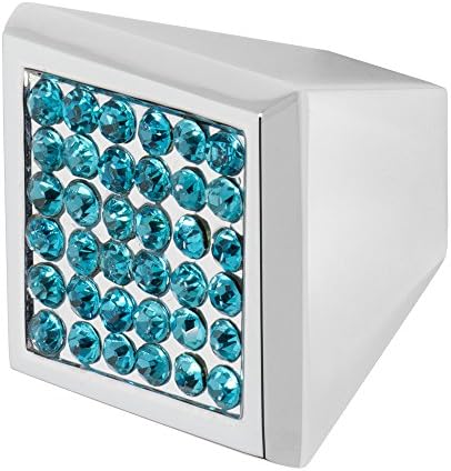 Pedra da Sabedoria 4202CH-OB Marilyn Gabinete botão, 1 , Cromo polido/azul oceano