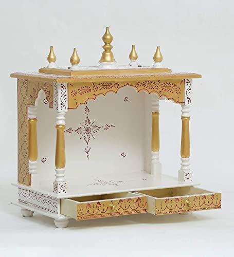 Jodhpur Handicraft Home Temple, Pooja Mandir, Pooja mandap tamanho lxbxh 20x12x24 polegada