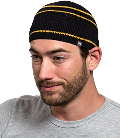 Caps de caveira de algodão respirável Captura Kufi para homens em desenhos legais | Liner de capacete | Presentes do Ramadã