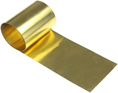 Z Criar design Placa de latão de bronze Placa de papel alumínio H62 espessura de 0,8 mm, 1000 mm/39,3 polegadas de alumínio de cobre