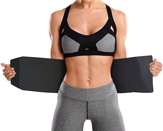 Bracoo Waist Trimmer Prowring, Sweat Sauna Slim Belty Belt para Men e Women-Abdominal Caist Trainer, aumento da estabilidade do núcleo,