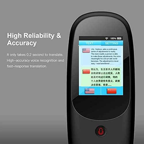 XXXDXDP Smart Language Voice Translator Dispositivo com tela sensível ao toque de 3,1 polegadas 51 idiomas suportam tradução de foto SIM CARD WIFI Hotspot