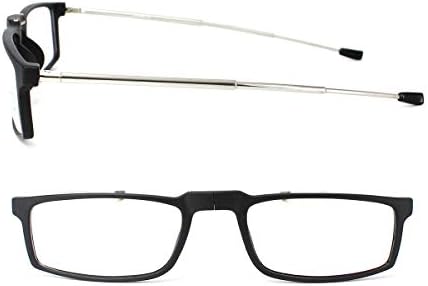 DBEFTLI Dobring Reading Glasses - Leitores portáteis dobráveis ​​para homens Mulheres com caso 2 pares 2.00