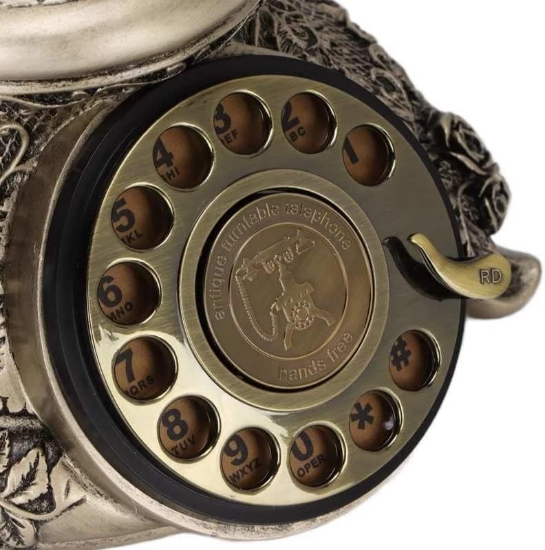 MMllzel Linefline Telefone Vintage Rotary Telefone Retro para escritório para casa para hotel