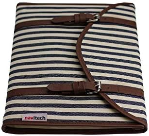 Navitech Canvas Fabric Style Laptop Saco de capa de capa compatível com o Acer Aspire 1 Notebook de 14 polegadas