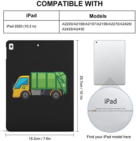 Cartoon Lixo Caminhão Funny Case Compatível para iPad 2020/iPad Pro 2020/iPad Pro 2021/iPad Air4/Air5/iPad 2020 Air 4