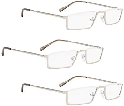 Lur 3 pacotes de óculos de leitura de meio aro + 7 pacotes de óculos de leitura sem aro