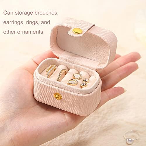 Caixa de jóias de viagens de caixa de viagem de caixa de anel de mini -anel YSGSMOMMom, pequenas jóias portáteis, presente