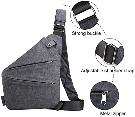 Saco de esteira de aversão para mulheres ou homens, bolsa flexível leve e confortável, mochila lateral para crossbody para externo