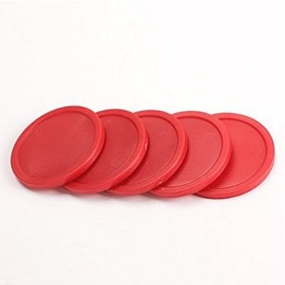 Pacote de glamourway de 5 pucks de mesa de hóquei em 2 polegadas vermelhas de 2 polegadas