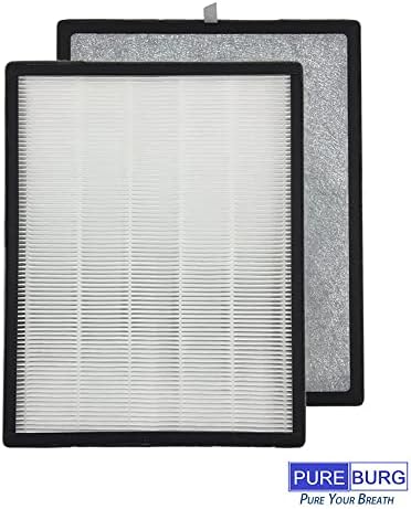 Kit de filtro HEPA de reposição Pureburg compatível com Levoit LV-PUR131 Parte LV-PUR131-RF Purificador de ar