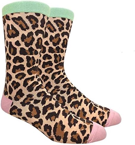 Sockz -88 - Meias de estampa de leopardo para homens