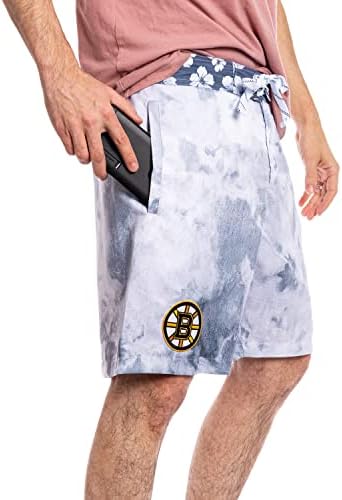 Calhoun NHL Mens Team Logo Watercolor Boardshort Swim Sworn