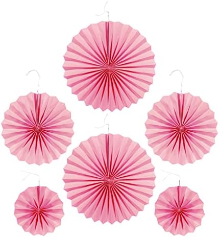 Tendycoco 6 PCs Papel Fan Dobing Adorns