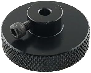 Posicionamento de liga de alumínio preto excelente preto com o volante com orifício interno de 5 mm de diâmetro para a impressora