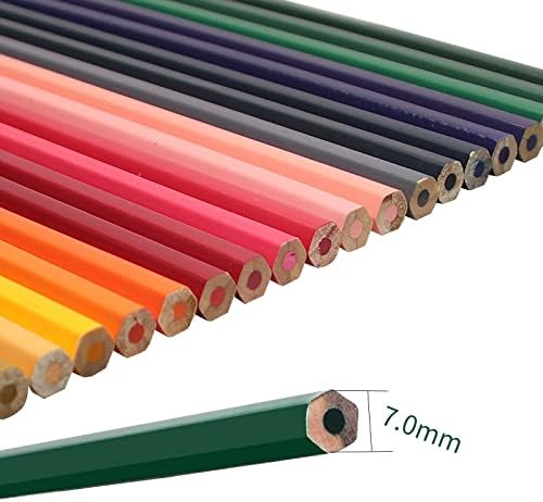 Liruxun 77pcs Conjunto de lápis colorido Kit de desenho profissional de desenho a lápis Sacos de lápis de arte suprimentos de arte