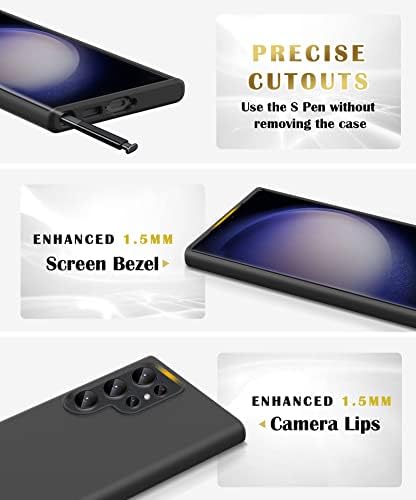 Banlea para Samsung Galaxy S23 Caso Ultra com protetor de lente da câmera, capa de telefone dura à prova de choque protetor