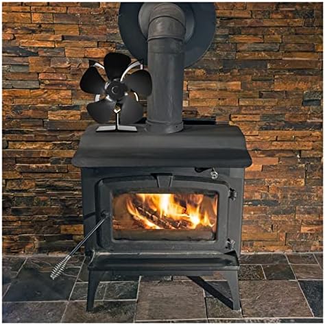 AAA AA AA AYYSHOPP 5 BLADES FODO DE AGORA DO FODO DE CALOR FOM HOME CASA LOG DO VEIRO DE WOOD BURNER ECO ECO FIREGE EFORQUE