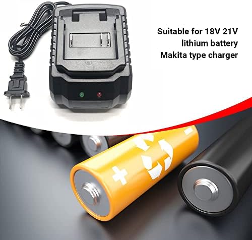 21V carregador de bateria dos EUA Ferramenta de potência portátil de alta potência Smart Fast Ion Ion Ion Charger Compatível com Substituição