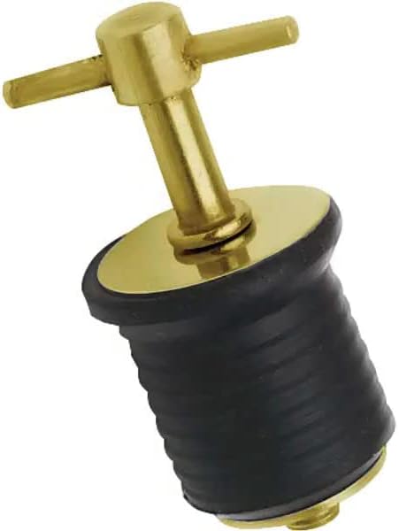 Marinenenow Brass T-Handle Drening Plug 1 Diâmetro Escolha o tamanho do pacote
