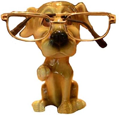 1pcs cães de cachorro fofos stand resina artesanato adorável óculos de sol Óculos de sol stand rack rack de animal decoração