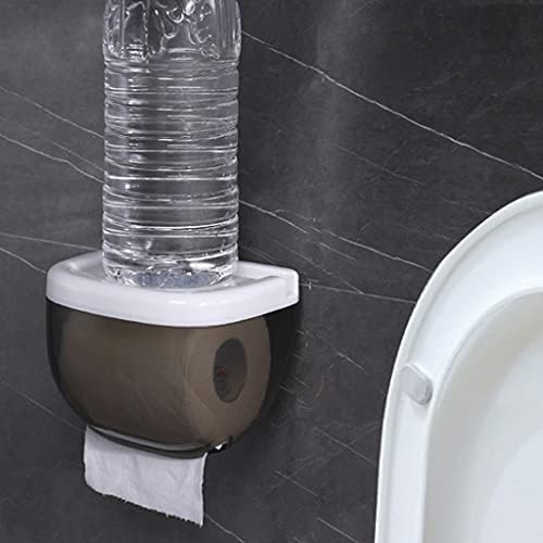 Banheiro cdyd banheiro impermeável portador de papel móvel prateleira de armazenamento de unhas sem pregos de parede sem parede oval