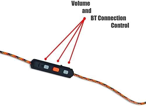 Fone de ouvido de banda de pescoço Bluetooth flexível de Walker 30 NRR Proteção Auditiva Passiva Os fones de ouvido com cabo de carregamento USB de 12 e caixa de transporte EVA