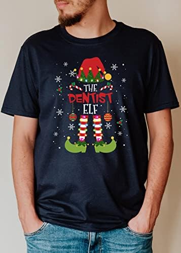 Dentista Camisa de Elfo de Natal, Dentista de Natal, camisa da vida dentária, camisa de tripulação do dentista, camisa