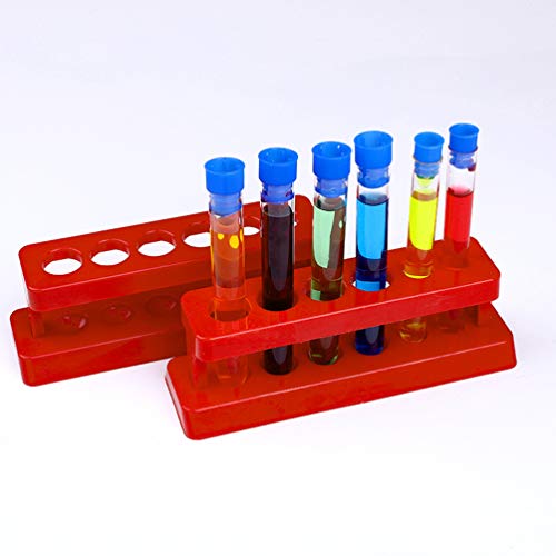 Ulthtechnovo 3pcs Testes de tubo rack plástico Testo de tubo de suporte Stand School Ensthing Aids Tool para Centro Médico de Laboratório