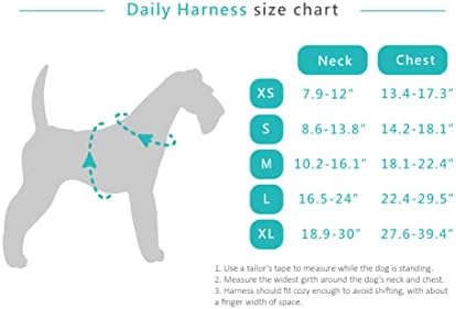 Petrick Dog Harness Denim Series No Pull e sem arnês de estrangulamento para um cachorro extra pequeno a extra grande
