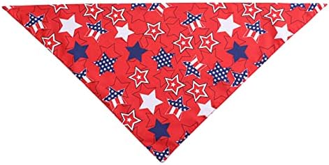 BinaryABC USA Flag Dog Bandana, American Flags Dog Bandana Lenfs, 4 de julho de julho American Independence Day Decorações de animais