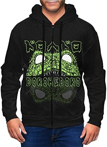 Manga de anime pankooclub dorohedoro full zip capuz masculino tops casuais moda de manga longa com capuz de pulôver