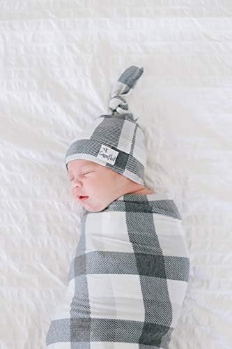 Pérola de cobre, chapéu de gorro bebê nó superior - stripe1