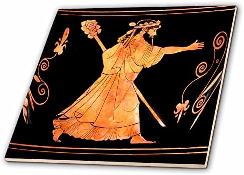 3drose dionysus bacchus greco -romano clássicos dionysos arte grega antiga - telhas