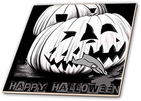 3drose fofo engraçado Feliz Halloween Pumpkin Evil Comer Hand Scary - Tiles