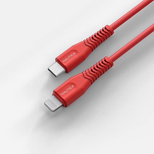 Nautica USB C para o cabo Lightning, Tipo C para Lightning Cable, carregador USB C, MFI Verificado, carregador rápido, cabo de