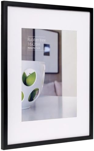 Nielsen Bainbridge Contemporary Rubberwood Black Metted 16x20/11x14 Frame by Ecocare - 11x14