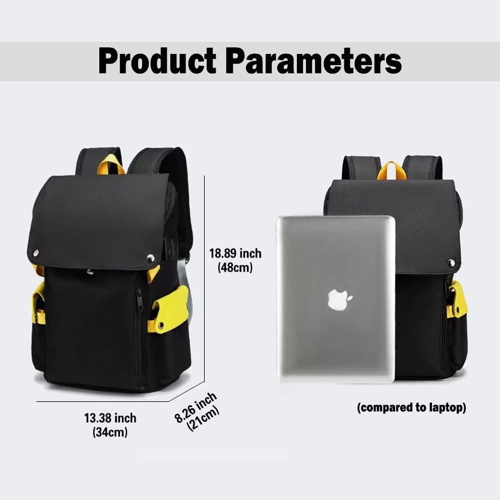 RTUORETO HEDEHOG PARATURA Backpack Backpack 18 polegadas Mochilas de laptop Casual Daypack Anime Bookbag Bags Bag de viagem com porta de carregamento USB