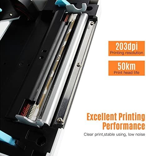 Impressora de etiqueta térmica de mesa KXDFDC para pacote de remessa 4x6, tudo no fabricante de etiquetas 180mm/s Térmico