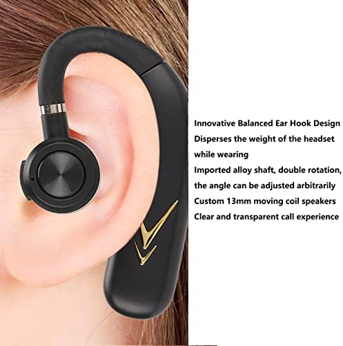 Fone de ouvido bluetooth do tipo de orelha de zunato, portátil, portátil, ruído inteligente de microfone cancelando sobre fones de ouvido de ouvido para direção de negócios