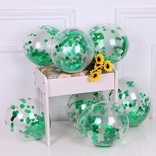 40 PCs Party Confetti Balões de 12 polegadas helium prata dourado azul verde 5 cores Balões de látex de confete para formatura de