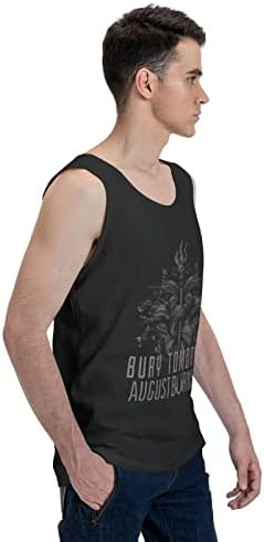 Boruisx, sem mangas, camiseta masculina esportiva de tanque de tanque atlético Treino com mangas de mangas thiretas