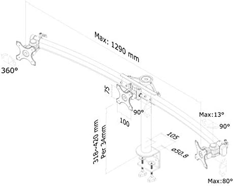 Newstar FPMA-D700D3 Tilt/girat